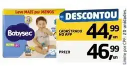 Tenda Atacado Babysec ultra sec oferta