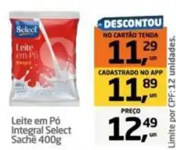 Tenda Atacado Leite em Pó Integral Select oferta