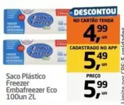 Tenda Atacado Saco Plástico Freezer Embafreezer Eco oferta