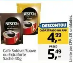 Tenda Atacado Café Solúvel Suave ou Extraforte Sachê oferta