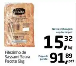Tenda Atacado Fileinho de Sassami Seara oferta