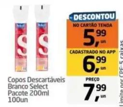 Tenda Atacado Copos descartáveis branco select oferta