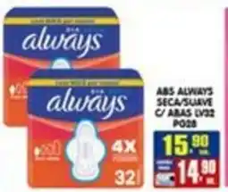 Higa's Supermercado abs always seca/suave c/ abas lv32 oferta
