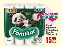 Negreiros Papel Higiênico Folha Dupla Familiar oferta