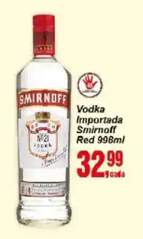 Negreiros Vodka importada smirnoff red oferta