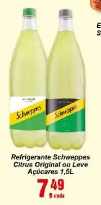 Negreiros Refrigerante schweppes citrus original ou leve oferta