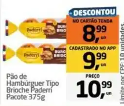 Tenda Atacado Pão de Hambúrguer Tipo Brioche Paderni oferta