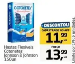 Tenda Atacado Hastes Flexíveis Cotonetes Johnson & Johnson oferta