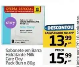 Tenda Atacado Sabonete em Barra Hidratante Milk Care Cloy oferta