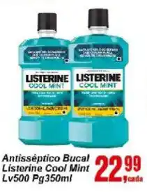Negreiros Antisséptico Bucal Listerine Cool Mint oferta