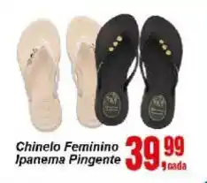 Negreiros Chinelo Feminino Ipanema Pingente oferta