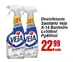 Negreiros Desinfetante Sanitário Veja X-14 Banheiro oferta
