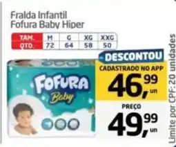 Tenda Atacado Fralda infantil Fofura baby hiper oferta