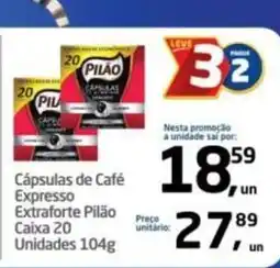 Tenda Atacado Cápsulas de Café Expresso Extraforte Pilão oferta