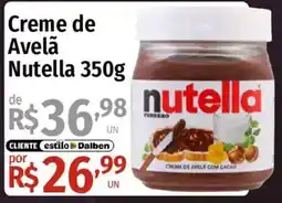 Supermercado Dalben Creme de Avelã Nutella oferta