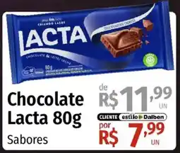 Supermercado Dalben Chocolate Lacta Sabores oferta