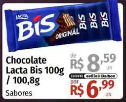Supermercado Dalben Chocolate lacta bis oferta