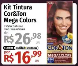Supermercado Dalben kit tintura cor&ton mega colors oferta