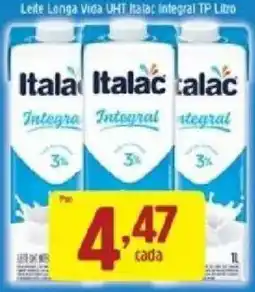 Supermercados Guanabara Leite Langa Vida UHT Italac Integral TP oferta