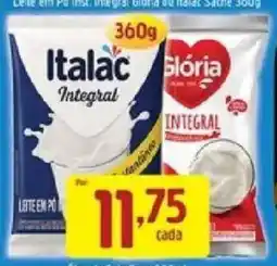 Supermercados Guanabara Leite em pó inst. integral glória ou italac sache 300g oferta