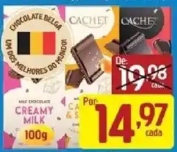Supermercados Guanabara Chocolate belga creamy milk oferta