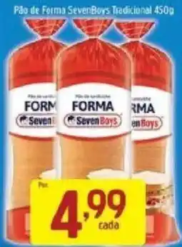 Supermercados Guanabara Pão de Forma SevenBoys Tradicional oferta