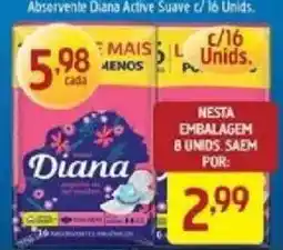 Supermercados Guanabara Absorvente diana active suave oferta