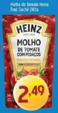Supermercados Guanabara molho de tomate heinz trad. sache 240g oferta