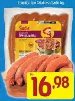 Supermercados Guanabara Linguiça tipo calabresa sadia kg oferta
