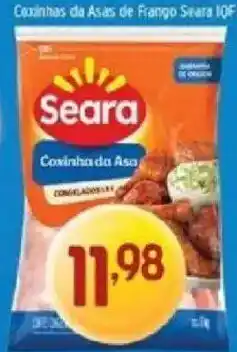 Supermercados Guanabara Coxinha da Asa de Frango Seara IOF oferta