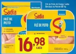 Supermercados Guanabara Filé de peito de frango sadia oferta