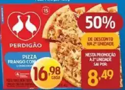 Supermercados Guanabara Pizza frango com e creme com queijo oferta