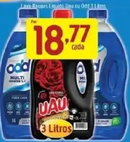 Supermercados Guanabara Lava Roupas Líquido Uau ou Odd 3 Litros oferta