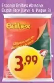 Supermercados Guanabara esponja brilhex abrasiva dupla face oferta