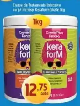 Supermercados Guanabara Creme de tratamento intensivo ou p/ pentear keraform skaife oferta