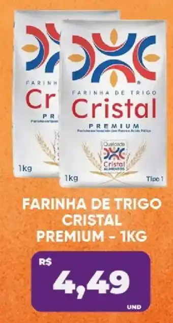 Farinha de trigo cristal premium