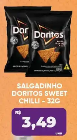 Tatico Salgadinho doritos sweet chilli oferta