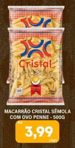 Tatico Macarrão cristal sêmola com ovo penne oferta