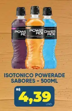 Tatico isotônico powerade sabores oferta