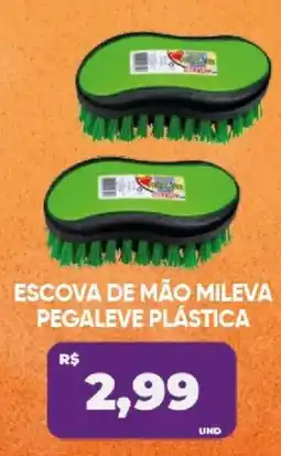Tatico Escova de mão mileva pegaleve plástica oferta