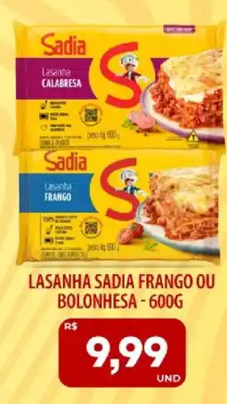 Tatico Lasanha sadia frango ou bolonhesa oferta