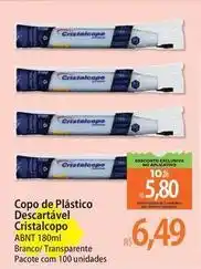 Atacadão Cristalcopo - copo de plástico descartável oferta
