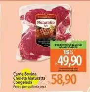 Atacadão Maturatta - carne bovina chuleta congelada oferta