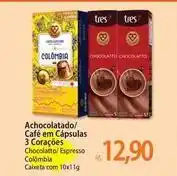 Atacadão 3 corações - achocolatado/cafe em cápsulas oferta