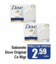 Sabonete Dove Original cx 90g