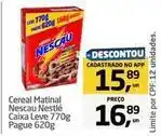 Tenda Atacado Nestlé - cereal matinal nescau caixa leve 770g pague 620g oferta