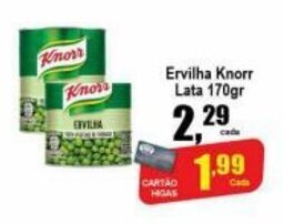 Higa's Supermercado Ervilha Knorr lata 170g oferta