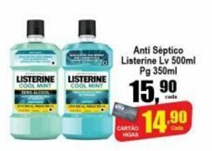Higa's Supermercado Anti Septico Listerine Lv 500ml Pg 350ml oferta