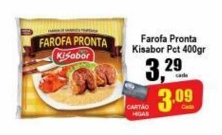 Higa's Supermercado Farofa Pronta Kisabor pct 400g oferta