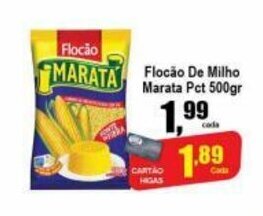Higa's Supermercado Flocao de Milho Marata pct 500g oferta